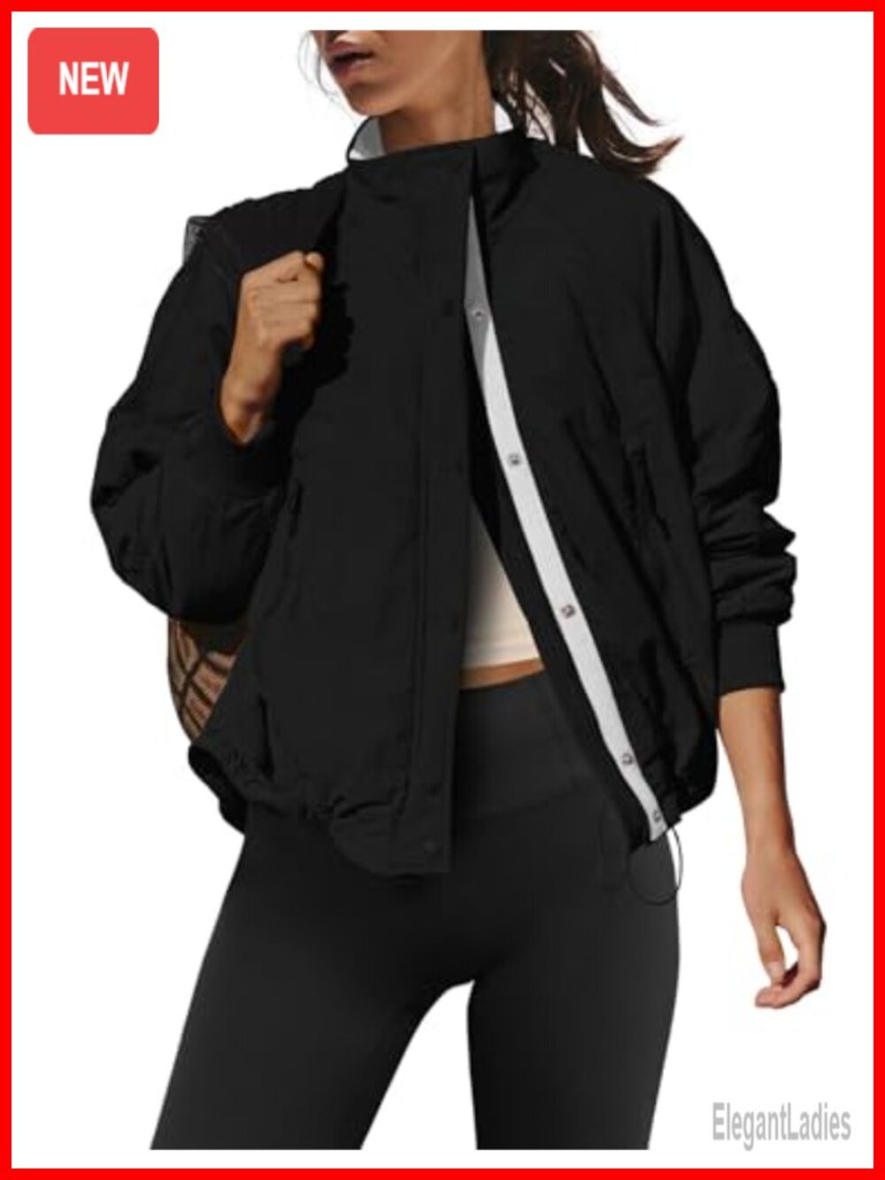 Women's Fleece Lined Zip Up Winter Jacket with Pockets